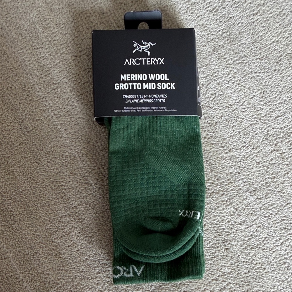 Arc'teryx Forest Green Merino Wool Socks